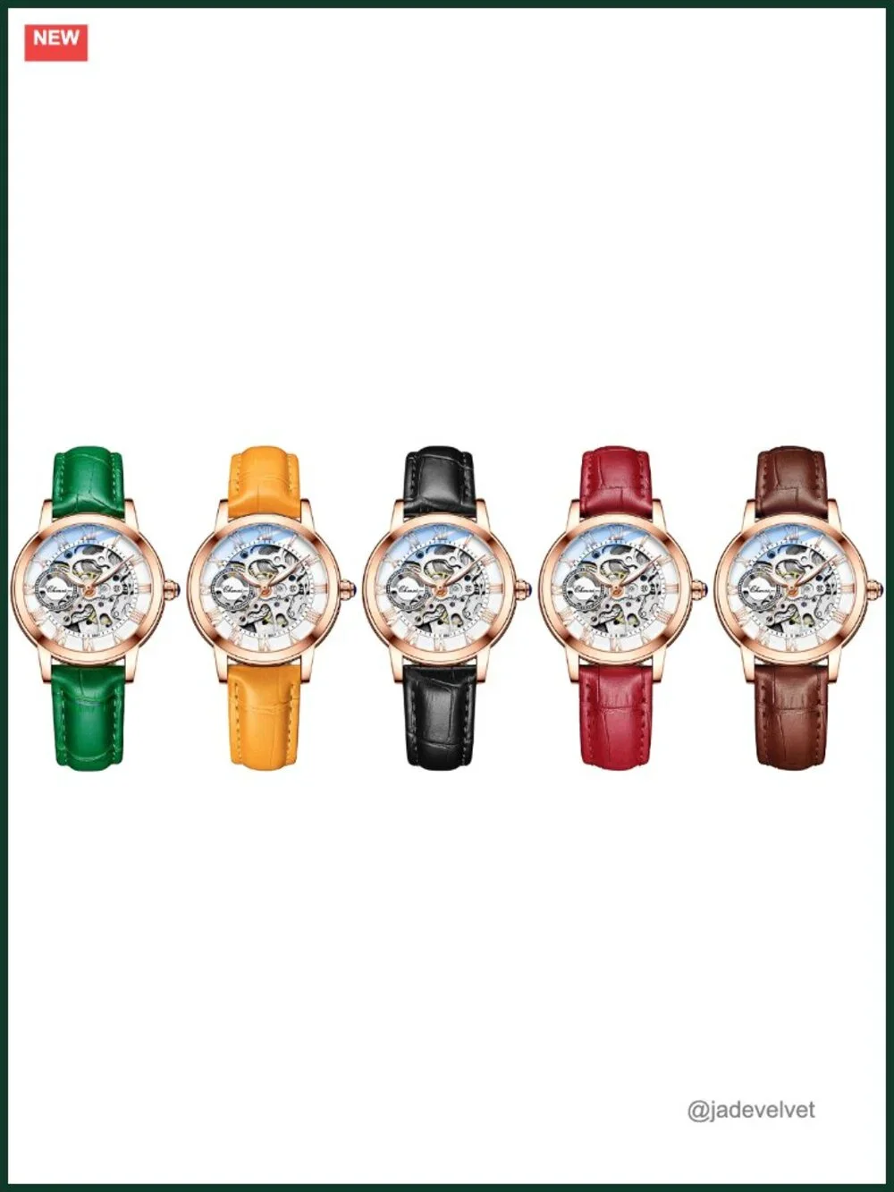Women's Automatic Skeleton Watch Self Winding Mechanical Sapphire Crystal